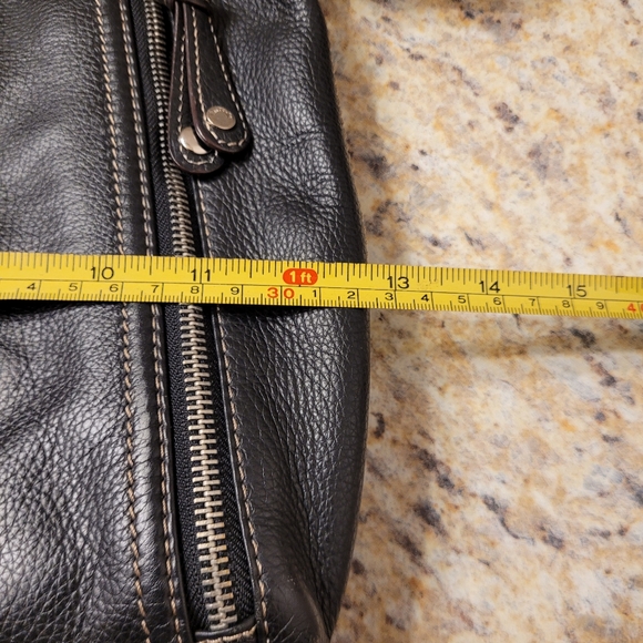 Tignanello Black Leather Crossbody Bag - Picture 11 of 13